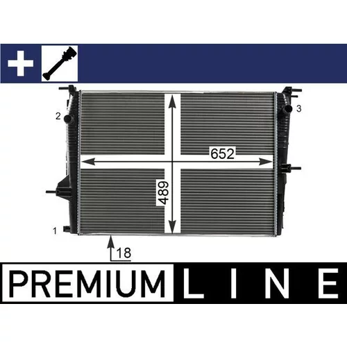 Chladič motora MAHLE CR 23 000P