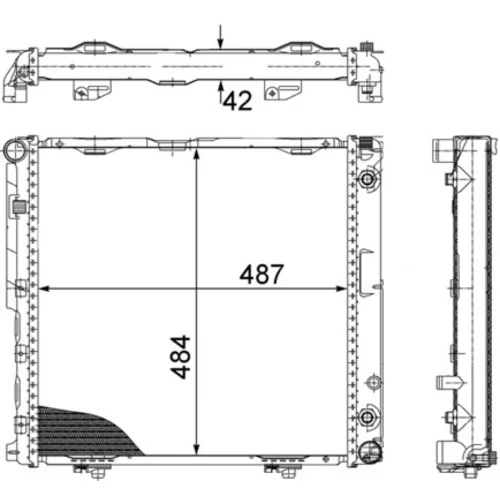 Chladič motora CR 291 000S /MAHLE/ - obr. 1