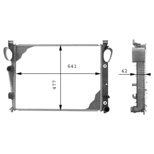 Chladič motora CR 302 000P /MAHLE/ - obr. 1