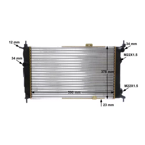Chladič motora CR 356 000S /MAHLE/ - obr. 16