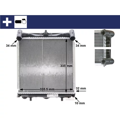 Chladič motora MAHLE CR 370 000S