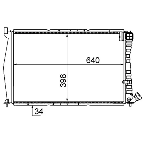 Chladič motora CR 473 000S /MAHLE/ - obr. 1