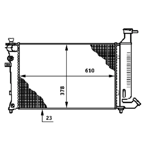 Chladič motora CR 487 000S /MAHLE/ - obr. 1
