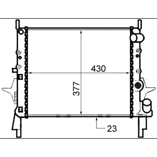 Chladič motora CR 490 000S /MAHLE/