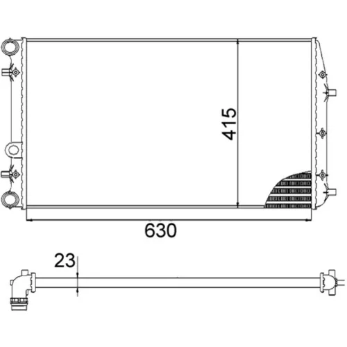 Chladič motora CR 505 000S /MAHLE/ - obr. 11