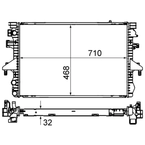Chladič motora MAHLE CR 585 000S