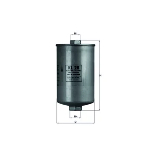 Palivový filter KL 28 /MAHLE/ - obr. 2