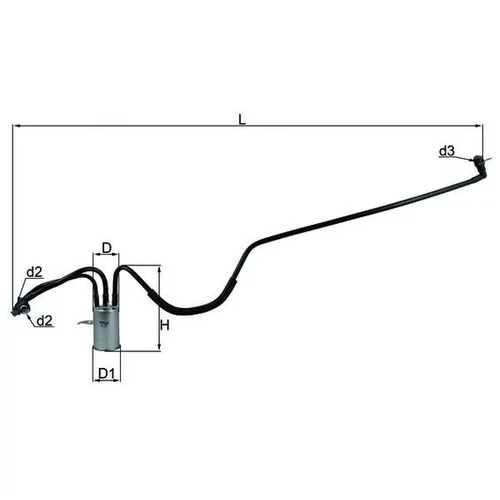 Palivový filter MAHLE KL 553