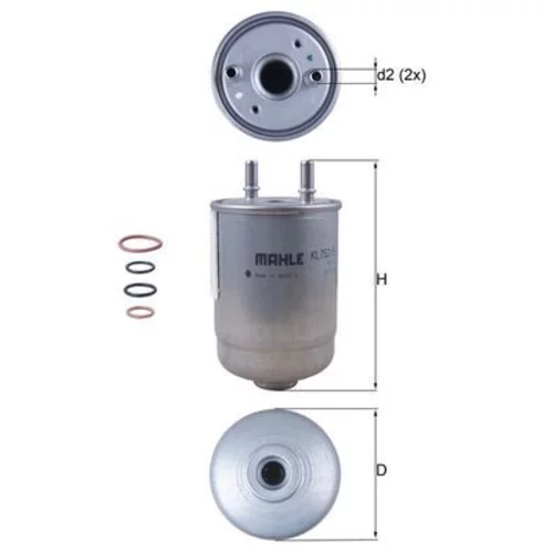 Palivový filter MAHLE KL 752/5D