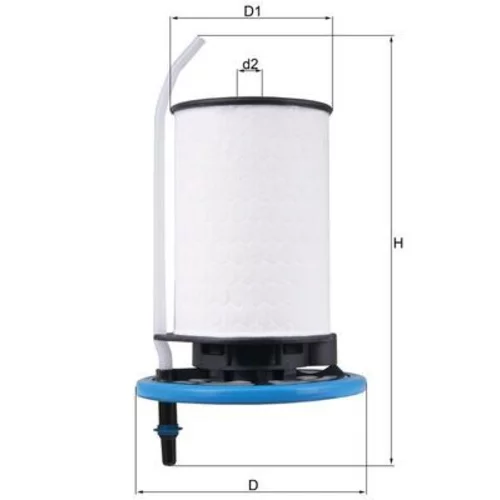 Palivový filter KX 398 /MAHLE/ - obr. 2