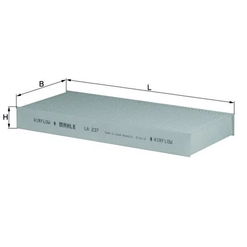 Filter vnútorného priestoru LA 237 /MAHLE/ - obr. 2