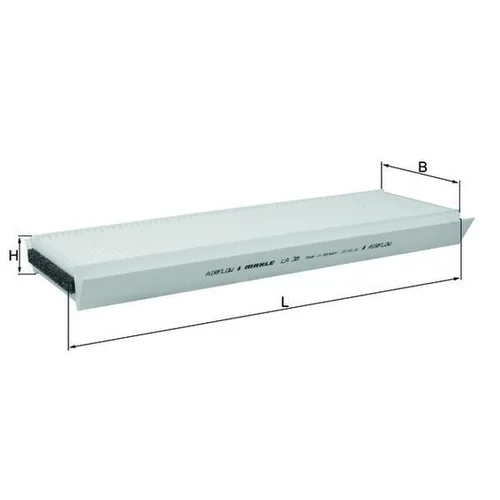Filter vnútorného priestoru LA 38 /MAHLE/ - obr. 2
