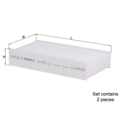 Filter vnútorného priestoru LA 873/S /MAHLE/ - obr. 1