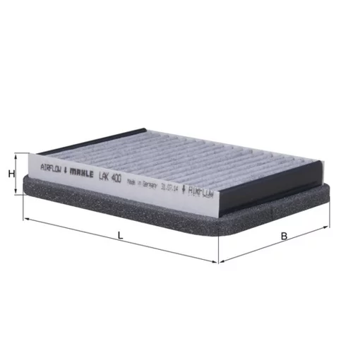 Filter vnútorného priestoru MAHLE LAK 400