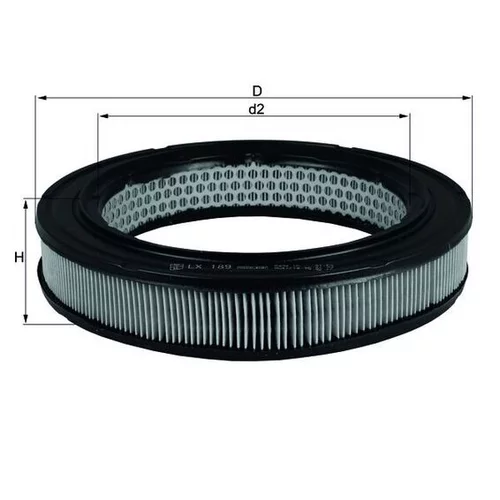 Vzduchový filter MAHLE LX 189