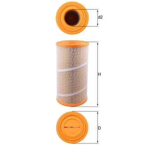 Vzduchový filter MAHLE LX 7080