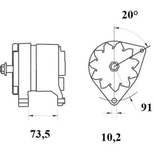 Alternátor MG 879 /MAHLE/ - obr. 4