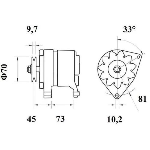 Alternátor MG 98 /MAHLE/ - obr. 2