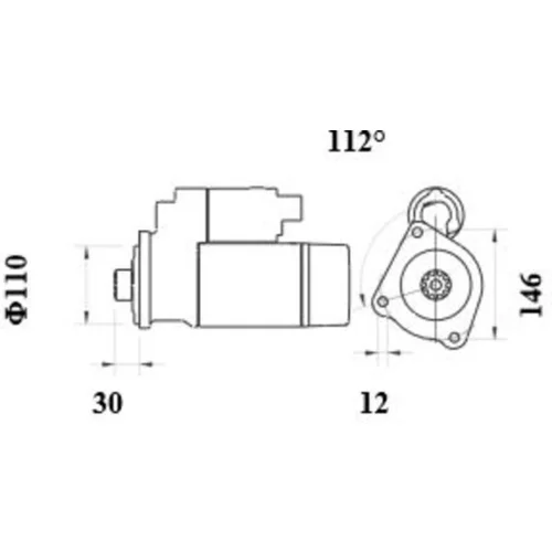 Štartér MS 1007 /MAHLE/ - obr. 1