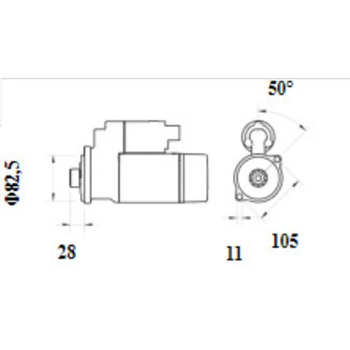 Štartér MS 1143 /MAHLE/ - obr. 1