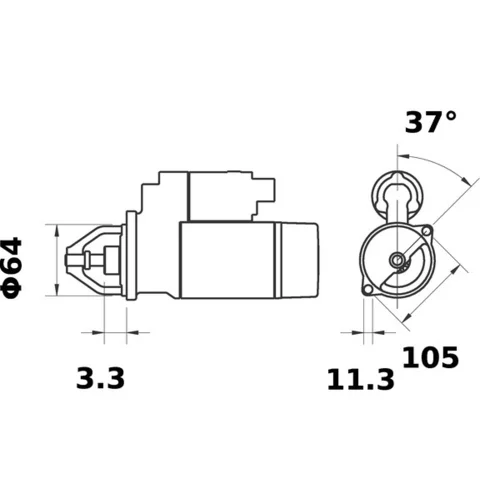 Štartér MS 131 /MAHLE/ - obr. 1