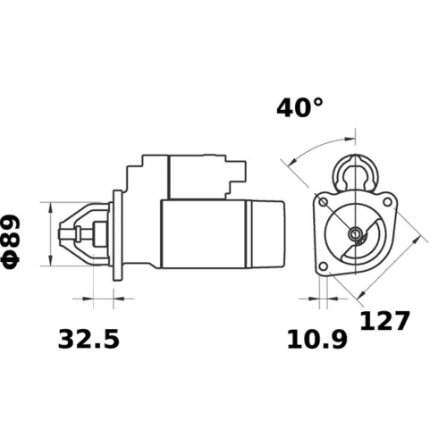 Štartér MS 151 /MAHLE/ - obr. 1