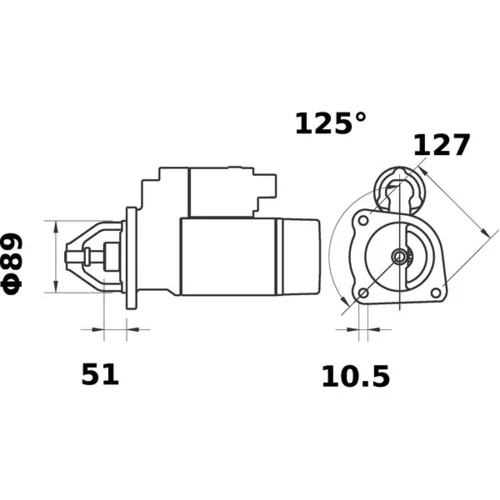 Štartér MS 174 /MAHLE/ - obr. 4