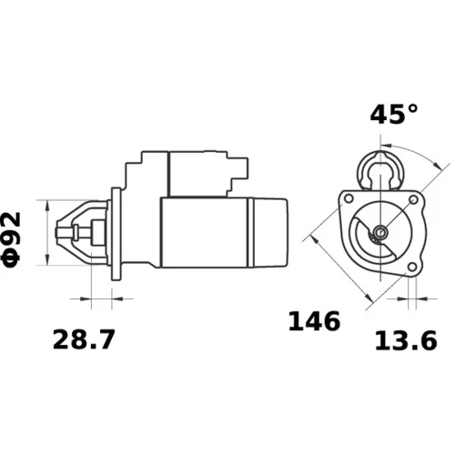 Štartér MS 206 /MAHLE/ - obr. 4