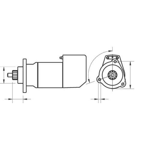 Štartér MS 673 /MAHLE/ - obr. 1