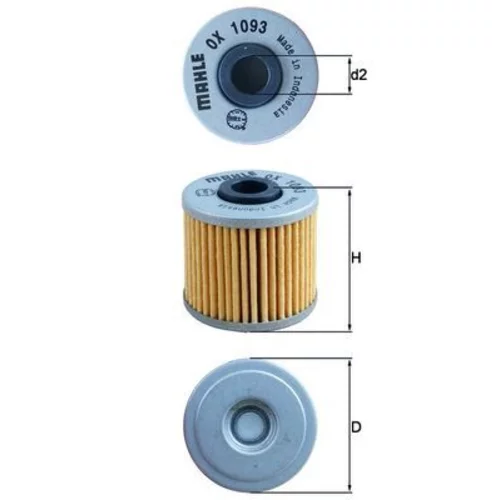 Olejový filter OX 1093 /MAHLE/ - obr. 2