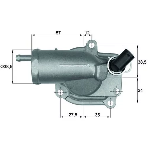 Termostat chladenia TH 10 87 /MAHLE/ - obr. 2