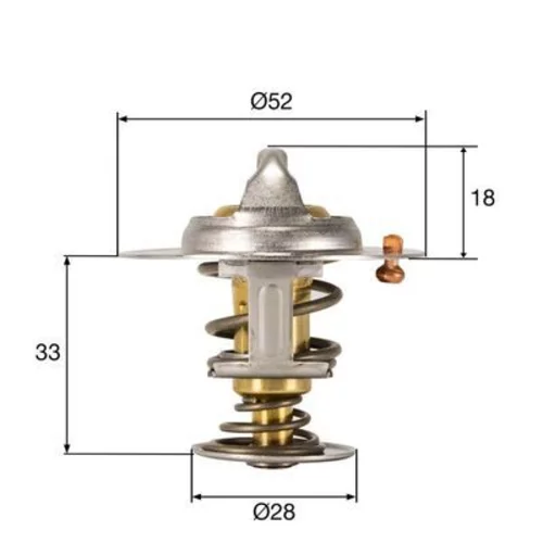 Termostat chladenia TX 327 92D /MAHLE/ - obr. 1