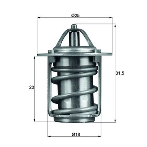Termostat chladenia MAHLE TX 6 83