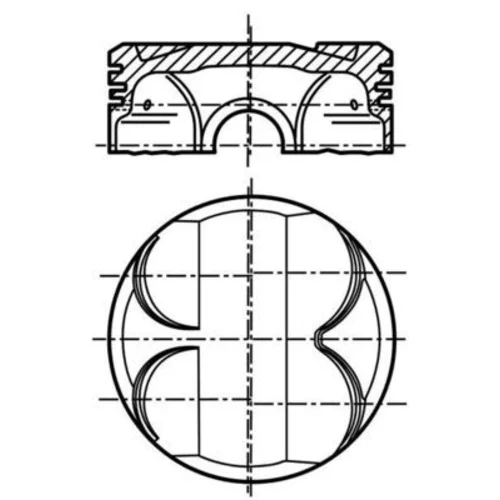 Piest 081 PI 00101 000 /MAHLE/ - obr. 1