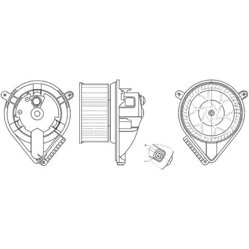 Vnútorný ventilátor AB 272 000S /MAHLE/ - obr. 1