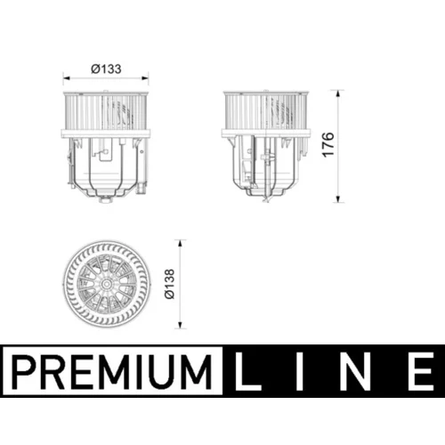 Vnútorný ventilátor AB 416 000P /MAHLE/ - obr. 1