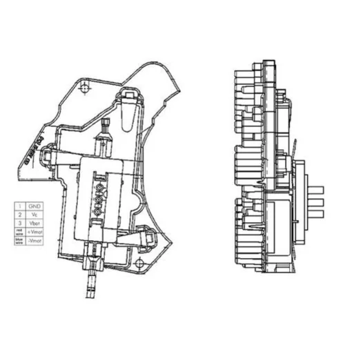 Regulator, ventilator vnutorneho priestoru ABR 24 000P /MAHLE/ - obr. 1