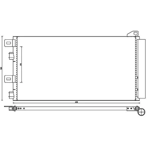 Kondenzátor klimatizácie AC 312 000P /MAHLE/ - obr. 1