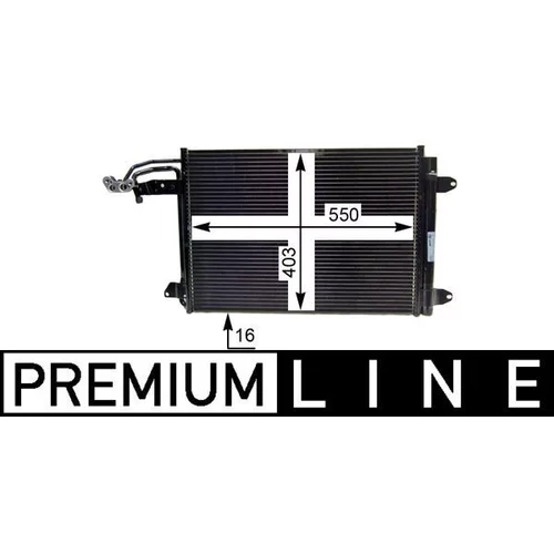 Kondenzátor klimatizácie MAHLE AC 324 000P