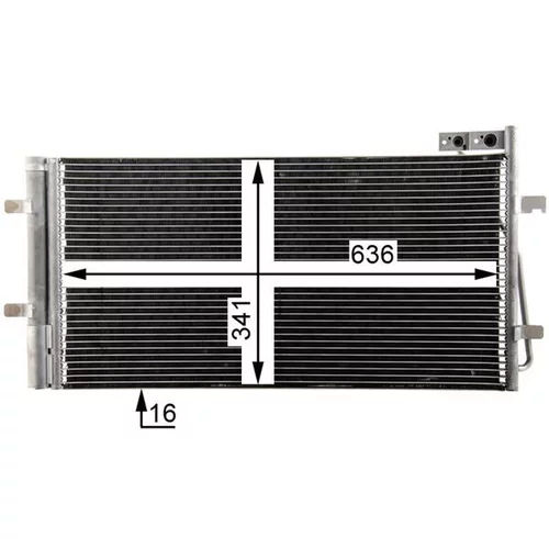 Kondenzátor klimatizácie AC 42 000P /MAHLE/ - obr. 7