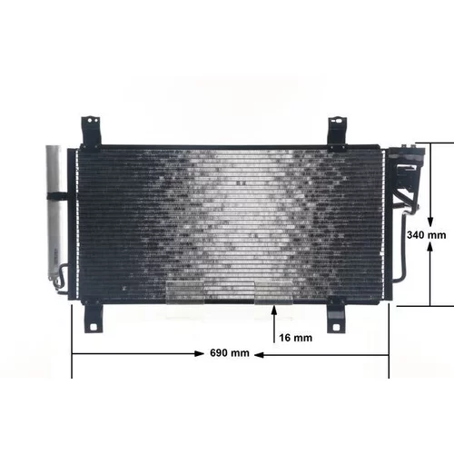Kondenzátor klimatizácie AC 714 000S /MAHLE/ - obr. 12