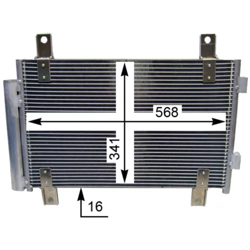 Kondenzátor klimatizácie AC 833 000S /MAHLE/ - obr. 4