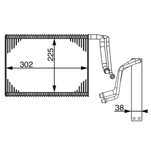 Výparník klimatizácie AE 143 000S /MAHLE/ - obr. 1