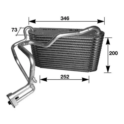 Výparník klimatizácie AE 33 000S /MAHLE/ - obr. 1