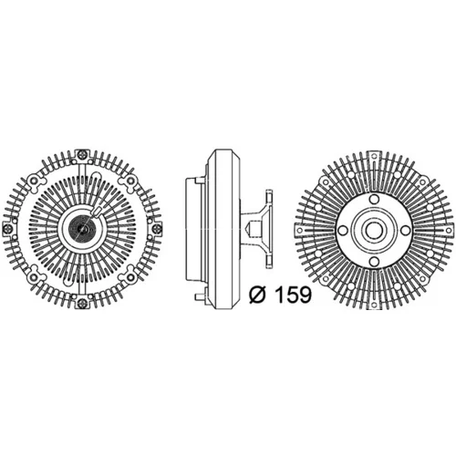 Spojka ventilátora chladenia CFC 111 000P /MAHLE/ - obr. 1