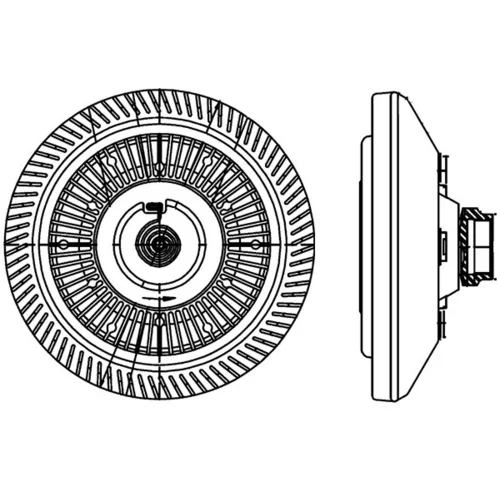 Spojka ventilátora chladenia CFC 212 000P /MAHLE/ - obr. 3