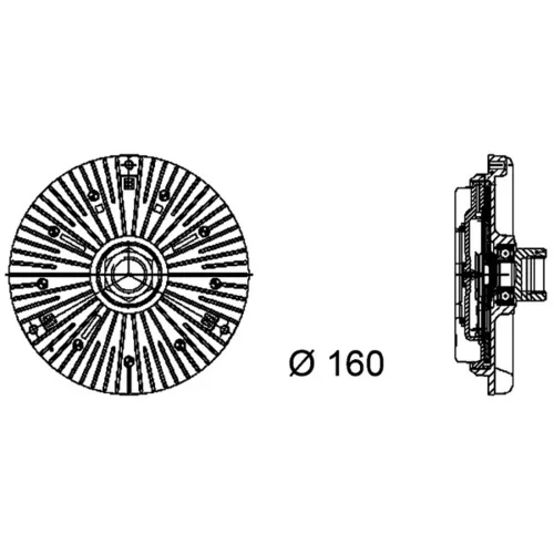 Spojka ventilátora chladenia CFC 93 000P /MAHLE/ - obr. 1