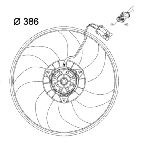 Ventilátor chladenia motora CFF 119 000P /MAHLE/ - obr. 1