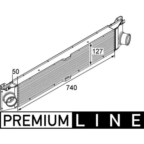 Chladič plniaceho vzduchu CI 157 000P /MAHLE/