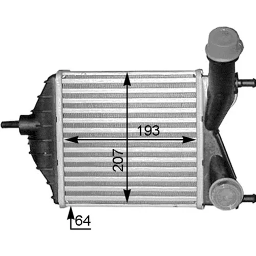 Chladič plniaceho vzduchu MAHLE CI 378 000S